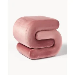 Sgabello In Velluto Merle