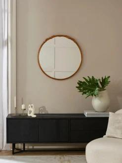 Specchio Barocco Rotondo Da Parete Francesca