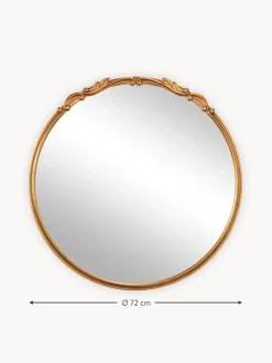 Specchio Barocco Rotondo Da Parete Francesca