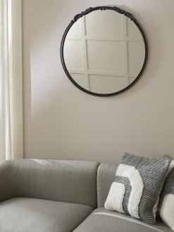 Specchio Barocco Rotondo Da Parete Francesca