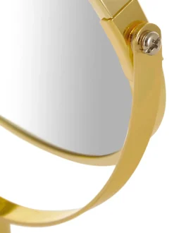 Specchio Cosmetico Rotondo Con Ingrandimento E Base In Metallo Classic