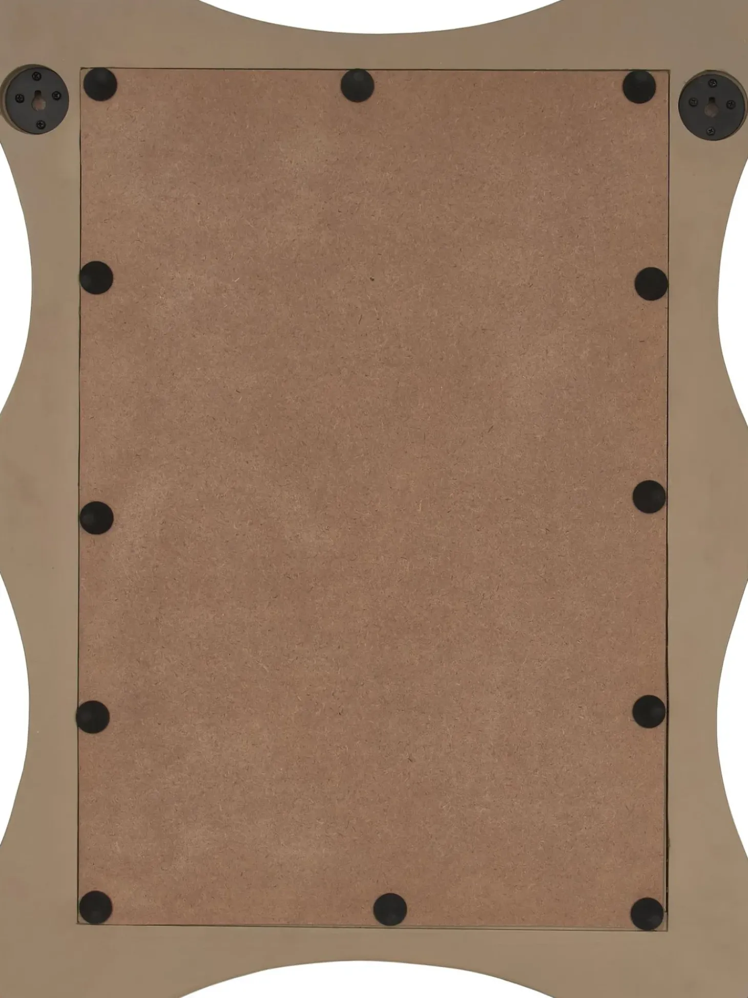 Specchio Da Parete Con Cornice Ondulata In Legno Di Mango Riva