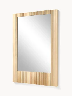 Specchio Da Parete Con Cornice In Legno Di Betulla Millerighe Nele