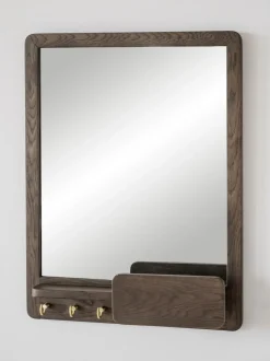 Specchio Da Parete Con Mensola In Legno Di Quercia Inverness