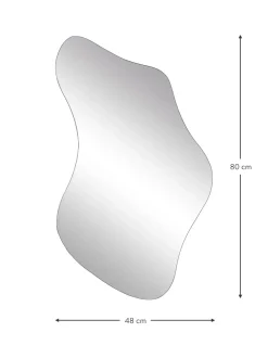 Specchio Da Parete Dalla Forma Organica Senza Cornice Lia