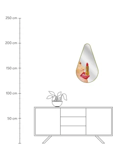 Specchio Da Parete Di Design Tongue