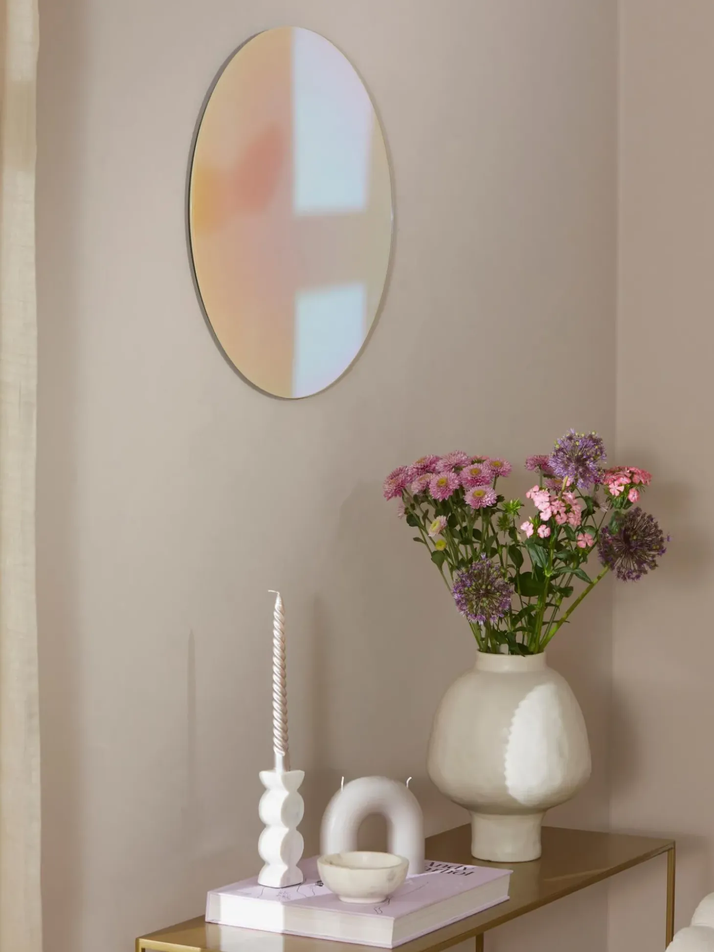 Specchio Da Parete Iridescente Ruby