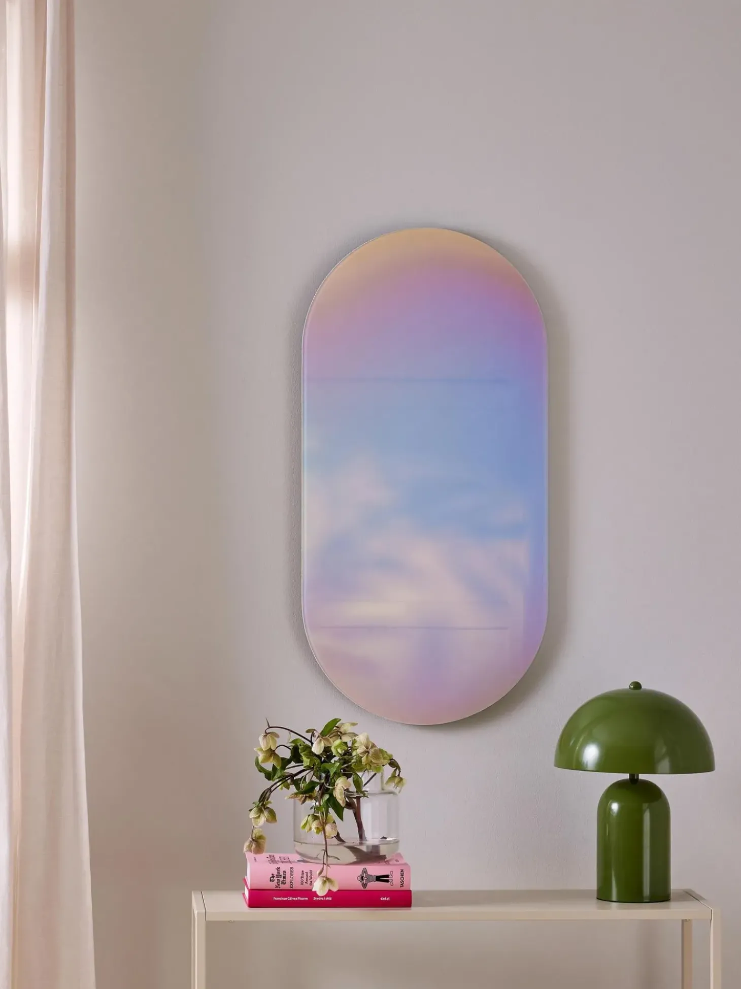 Specchio Da Parete Iridescente Ruby