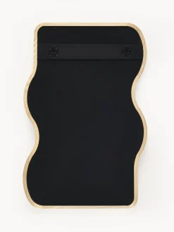 Specchio Da Parete Ondulato In Legno Stream