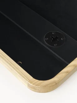 Specchio Da Parete Ondulato In Legno Stream