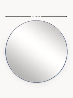 Specchio Da Parete Tondo Con Struttura In Metallo Blu Ivy