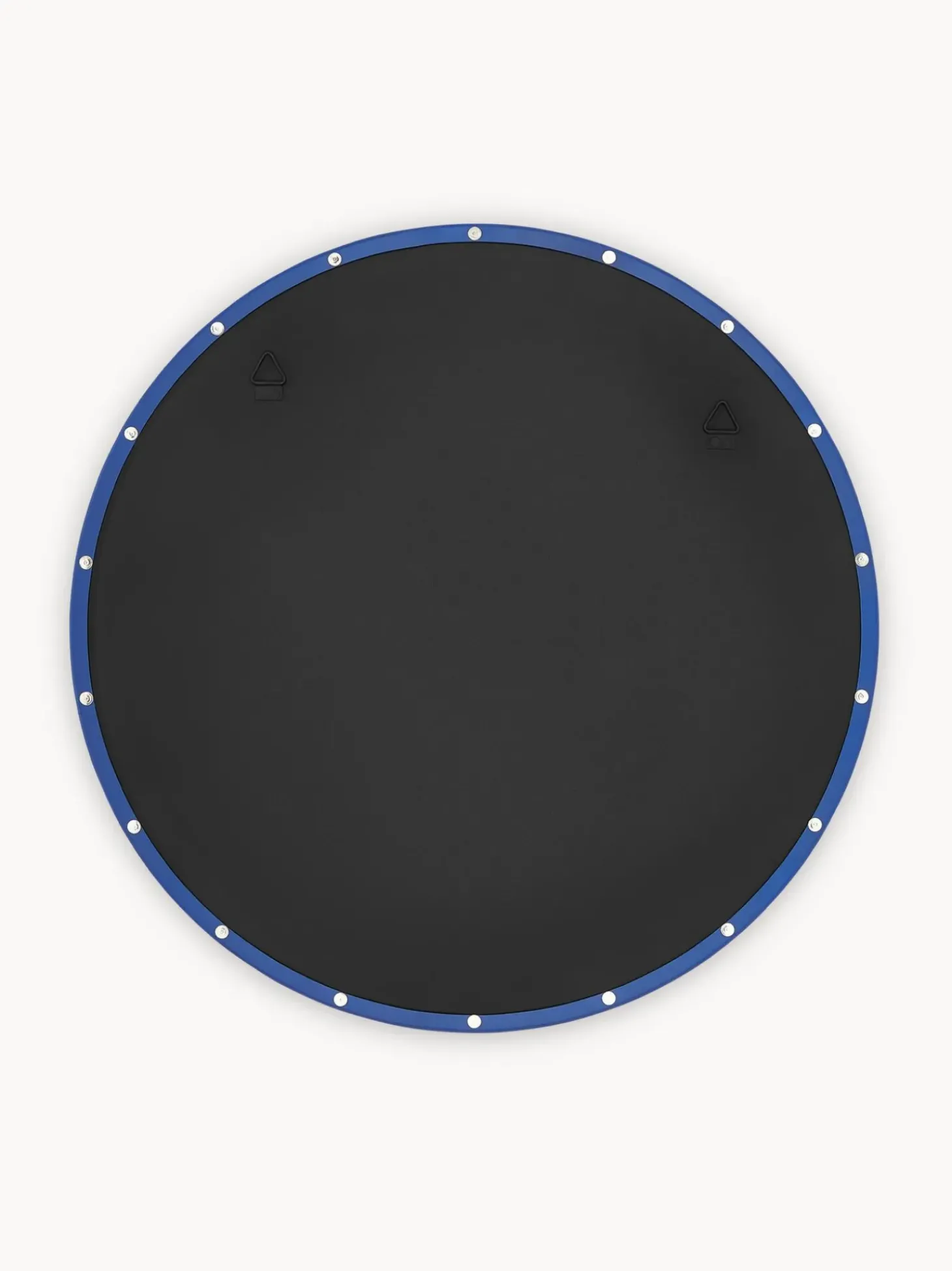 Specchio Da Parete Tondo Con Struttura In Metallo Blu Ivy