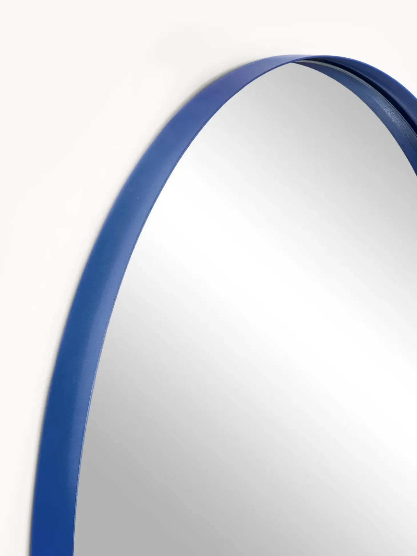 Specchio Da Parete Tondo Con Struttura In Metallo Blu Ivy