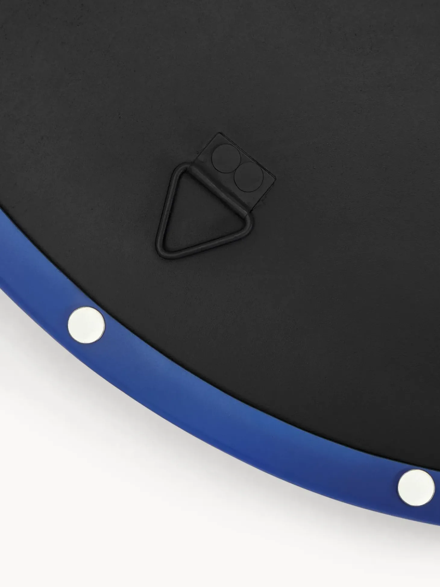 Specchio Da Parete Tondo Con Struttura In Metallo Blu Ivy