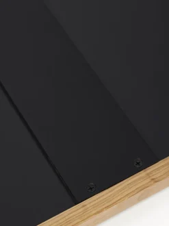 Specchio Grande Angolare Da Appoggio Con Cornice In Legno Di Quercia Levan