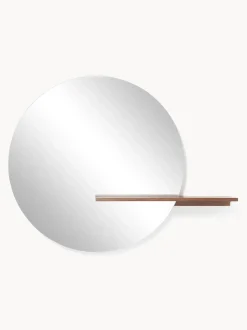 Specchio Grande Da Parete Con Mensola In Legno Sandro