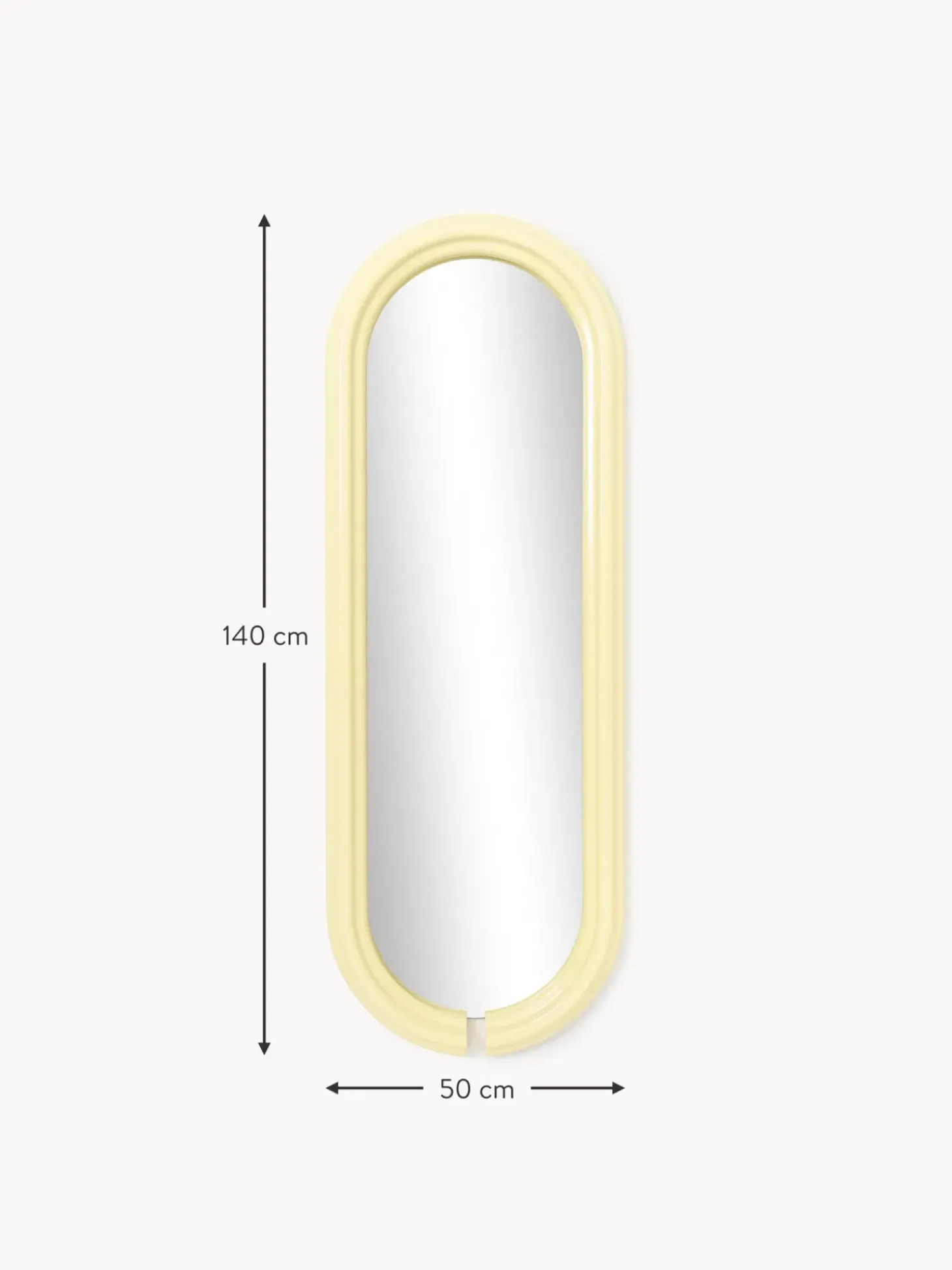 Specchio Ovale Alto Mael