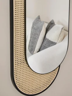 Specchio Ovale Da Parete Con Intreccio Viennese Esma