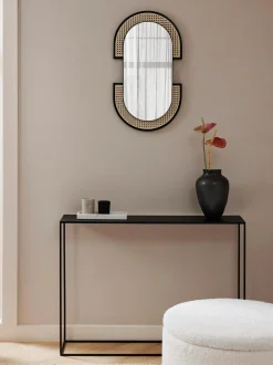 Specchio Ovale Da Parete Con Intreccio Viennese Esma