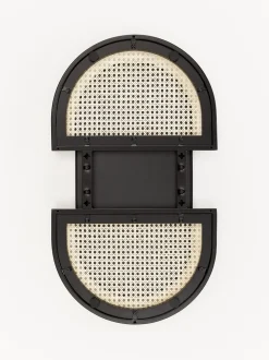 Specchio Ovale Da Parete Con Intreccio Viennese Esma