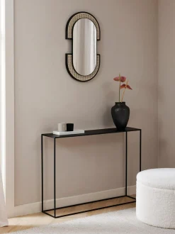 Specchio Ovale Da Parete Con Intreccio Viennese Esma