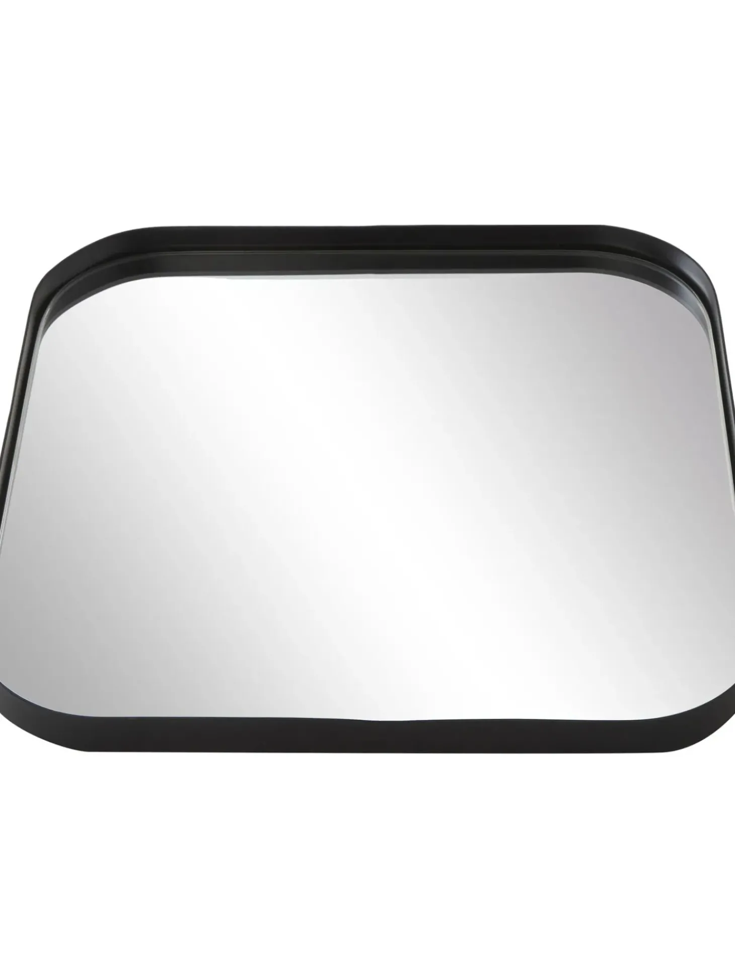 Specchio Quadrato Da Parete Con Cornice In Metallo Nero Ivy