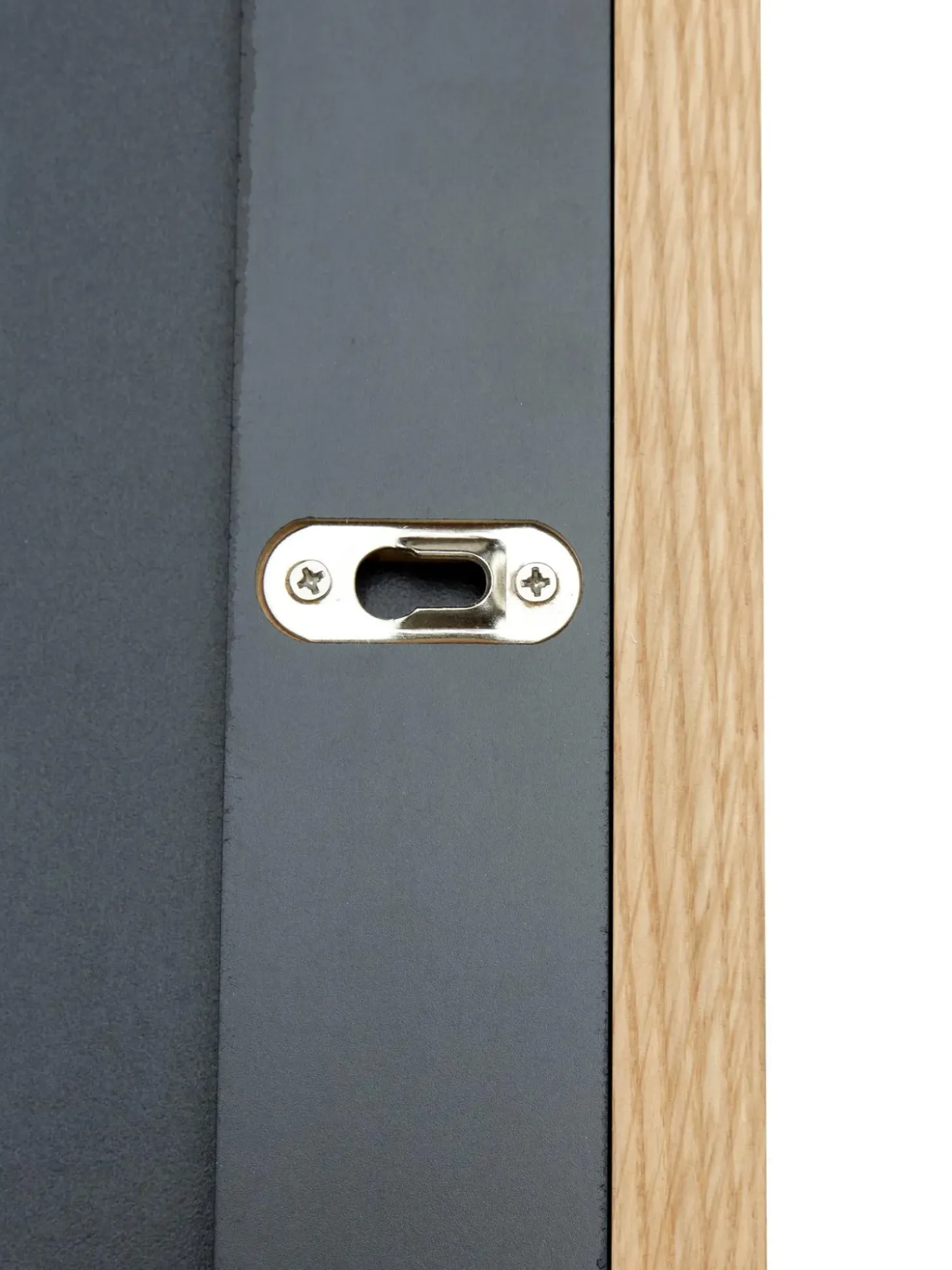 Specchio Rettangolare Da Parete Con Cornice In Legno Di Quercia Marrone Avery