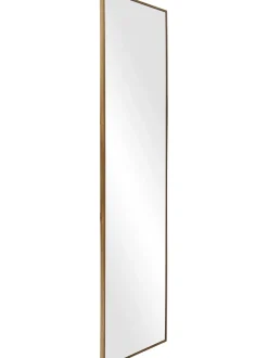 Specchio Rettangolare Da Parete Con Cornice In Legno Di Quercia Marrone Avery