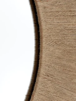 Specchio Rotondo Da Parete Con Cornice In Corda Beige Citra