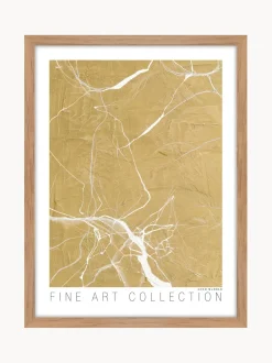 Stampa Digitale Incorniciata Oro Marble