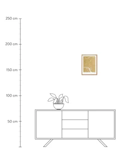Stampa Digitale Incorniciata Oro Marble