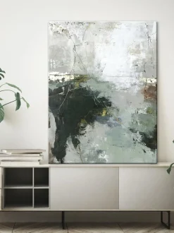 Stampa Su Tela Dipinta A Mano Freja Green Gate