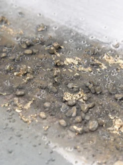 Stampa Su Tela Dipinta A Mano Con Cornice In Legno Abstract Horizon