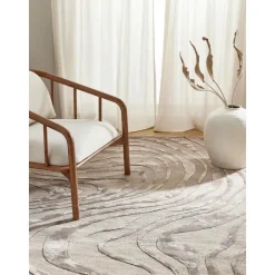 Tappeto A Pelo Corto Fatto A Mano Con Motivo A Rilievo Winola