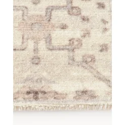 Tappeto A Pelo Corto Tessuto A Mano Con Ornamenti Rosalie