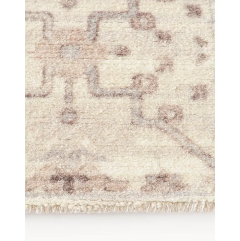 Tappeto A Pelo Corto Tessuto A Mano Con Ornamenti Rosalie