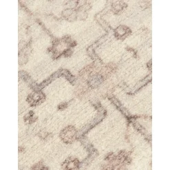 Tappeto A Pelo Corto Tessuto A Mano Con Ornamenti Rosalie