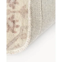 Tappeto A Pelo Corto Tessuto A Mano Con Ornamenti Rosalie