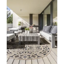 Tappeto Da Interno-Esterno Con Motivo Floreale River