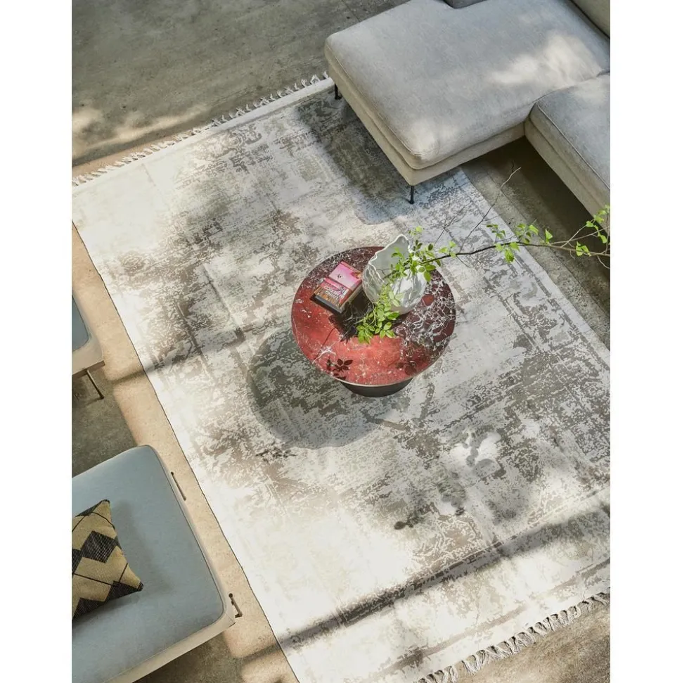 Tappeto In Cotone Sottile Tessuto A Mano Jasmine