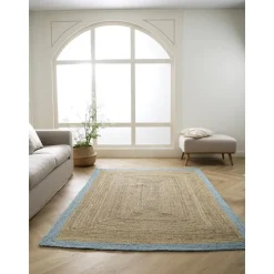 Tappeto In Iuta Fatto A Mano Shanta