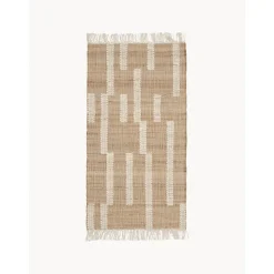 Tappeto In Juta Fatto A Mano Con Frange Kerala