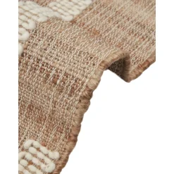 Tappeto In Juta Fatto A Mano Con Frange Kerala