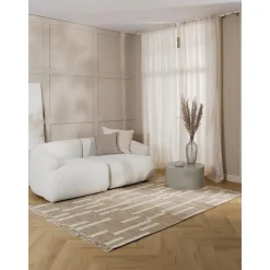 Tappeto In Juta Fatto A Mano Con Frange Kerala