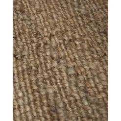 Tappeto In Juta Fatto A Mano Con Frange Naturals