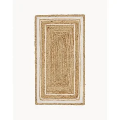 Tappeto In Juta Tessuto A Mano Clover