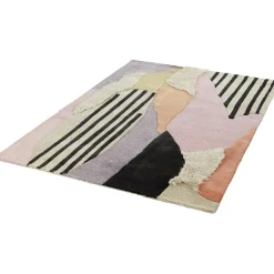 Tappeto In Lana A Pelo Lungo Con Motivo Astratto Bobo