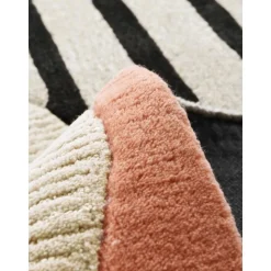 Tappeto In Lana A Pelo Lungo Con Motivo Astratto Bobo