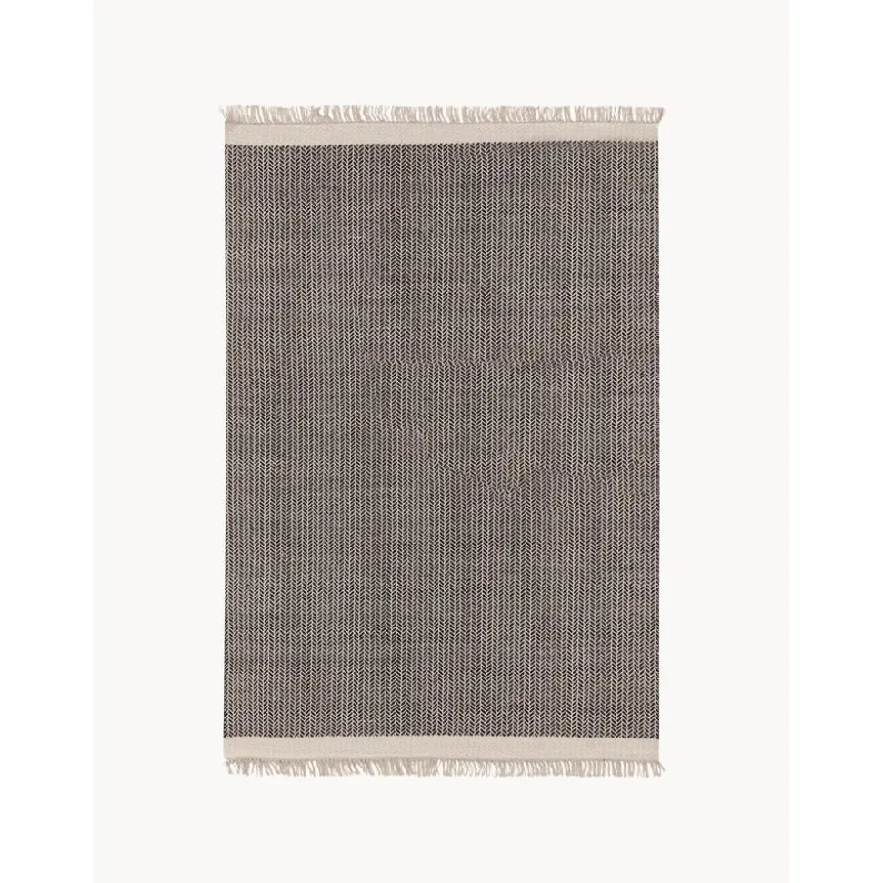 Tappeto In Lana Con Frange Kim