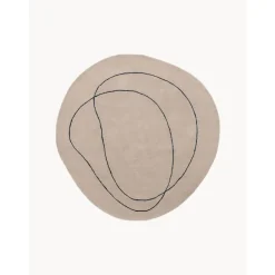 Tappeto In Lana Tessuto A Mano Dalla Forma Organica Shape